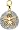 Sand Dollar, 14K White Gold Diamond Charm
