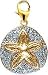 Sand Dollar, 14K Gold Diamond Charm