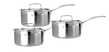 Review Le Creuset 169200 / Le Creuset Trivita 3 piece Pan Set (16, 18, 20cm Saucepans)