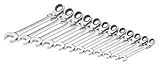 12 Piece Metric Locking Flex G-Pro Ratcheting Wrench Set