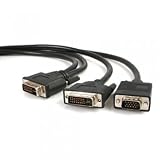 6FT DVIVGAYMM6 Dvi-i To Dvi-d M/m Dual Link +VGA Male Splitter