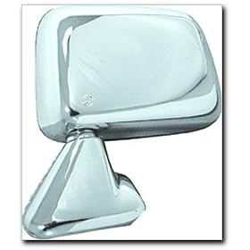 CIPA 17195 Toyota Pickup OE Style Chrome Manual Folding Replacement Driver Side Mirror