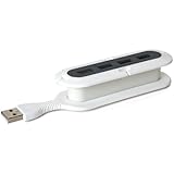 Quirky Contort 4-Port USB Hub (Charcoal)
