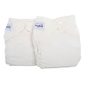 Fuzzibunz 2pack Reusable Diapers- White