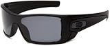 Oakley Men's Batwolf Polarized Rectangular Sunglasses,Matte Black Frame/Grey Lens,one size