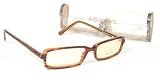 Adaptors Sun Response Tinting Readers - Model 101 - Tortoise: +1.00 / Striated Gray: Tortoise
