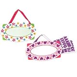 Melissa & Doug Deluxe Hearts & Flowers Door Plaque Bundle