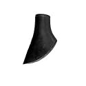 Exel Nordic Walking Ersatzteil Control Asphalt Pad, schwarz