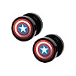 2 Gauge Captain America Screw Fit Plugs Set