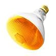 Damar - 100BR38/AMBER - 100 Watt BR38 Amber Flood Light Bulb, 130 Volt Long Life, Outdoor