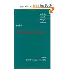 Fichte: The System of Ethics (Cambridge Texts in the History of Philosophy)