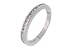 Sterling Silver Channel Set CZ Eternity Band Ring