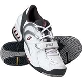 Prince Men's Ms4 Stability Wht/Dkgry/Red (WIDTH: Medium, SHOE SIZE:10)