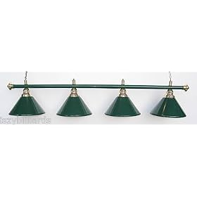 72 Brass - Green Finish Pool Table Light Billiard lamp by 