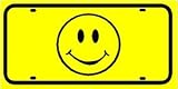 SMILEY FACE LICENSE PLATE smile joke sign