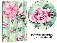 Get Gifts – Trendy Brand New Shabby Chic Garden Rose Gift Wrap Wrapping Paper 16 Foot Roll