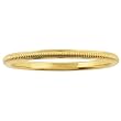 14K Yellow Gold 1.5mm Millgrain Band Ring