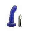 Vibratex Satin Blue Elastomer Dildo Adult Sex Toy Kit