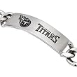 Stainless Steel Tennessee Titans Name Logo ID Bracelet