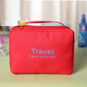 Very convenient be hanging in functional hanging travel pouch makeup tool cleansing shampoo toothbrush, etc., such as entering a multi-storage pocket with bathroom trip or on a business trip!