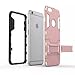 iPhone 6 case,Siwei TPU Rubber Durable Plastic Armor iPhone 6S Case with Kickstand for iPhone 6 4.7 inches (Rose Gold)