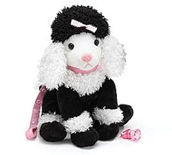 Burton and Burton 977689 Trisha Plush Poodle with 10" Leash