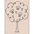 Cupcake Tree Wood Block Stamp (Hero Arts)