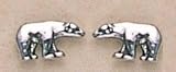Small Polar Bear Stud Earrings