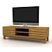 ZIF0001/AWO Kirra Wooden Oak AV Unit and TV Stand for LCD/Plasma Televisions
