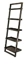 Winsome 29525 Black Leaning Bookshelf - 5 Tier