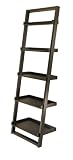 Office Products : Winsome 29525 Black Leaning Bookshelf - 5 Tier