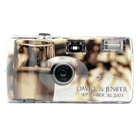 Personalized Champagne Wedding Camera - 12 Pack by 