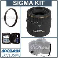 Sigma 50mm f/2.8 EX DG Auto Focus Macro Lens Kit for Canon EOS Cameras - U.S.A. Warranty - with Pro Optic 55mm MC UV Filter, Lens Cap Leash, Professional Lens Cleaning Kit