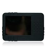 Silicone Skin for Creative Zen X-fi 16 Gb 32 Gb Video Mp3 Player with Removable Armband and Beltclip + Screen Protector Kit, Black
