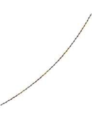 sterling silver rhodium yellow and rose plated 20" 1.9mm polish diamond cut singapore like tri color chain with pear shape clasp 20 inches long