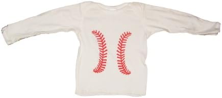 Bambino Balls Unisex Baby Long Sleeve Baseball Shirt (Newborn (0-3 months))