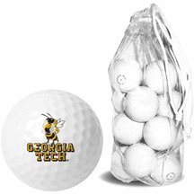 Georgia Tech Yellow Jackets 15 Golf Ball Clear Pack