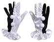 Black and White Make Quite a Statement With These Velvet Mime, Masquerade or Clown Gloves!