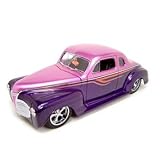 1941 PLYMOUTH CUSTOM PURPLE 1:18 SCALE DIECAST MODEL
