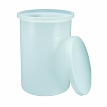 Nalgene 11100-0030 HDPE 30 gallon Cylindrical Heavy Duty Graduated Lab Tank, with Cover