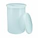 Nalgene 11100-0010 HDPE 10 gallon Cylindrical Heavy Duty Graduated Lab Tank, with Cover
