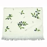 CTOLBL G&auml;stehandtuch Clayre & Eef 40*60 cm Olive Blau