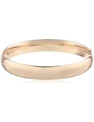 Duragold 14k Yellow Gold Polished Bangle Bracelet (10.5mm)