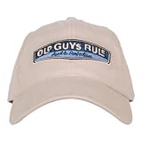 Mens Old Guys Rule Rear View Cap