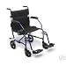 Light 14.8 lbs Medline Freedom Transport Wheelchair 300 lb Cap Chair, BLUE