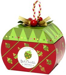 Childrens Toyshop  Gourmet Food : Rich Chocolate Covered Pretzels in Christmas Ornament Box