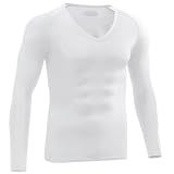 (アンダーアーマー)UNDER ARMOUR UA HGコンプレッションLS Vネック MCM4113 アスレチック メンズ ベースレイヤー コンプレッション MCM4113 WHT WHT XL