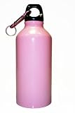 Stainless Steel Sports Water Bottle with Hiking Clip (16 Oz) - Pink