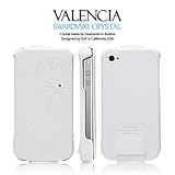 SGP Valencia iPhone 4 Leather Case Swarovski White