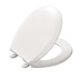 KOHLER K-4662-A-0 Lustra Round Closed-Front Toilet Seat, White
